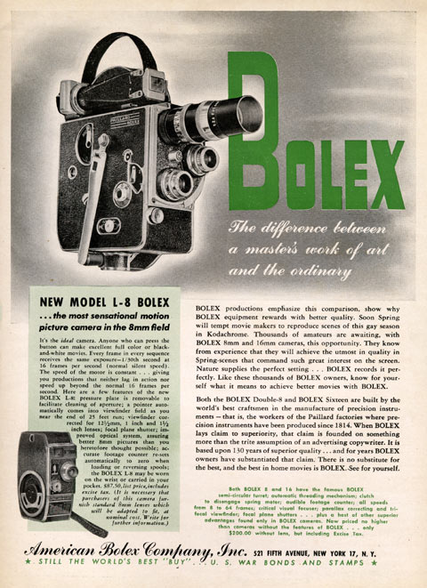 Bolex Difference magazine ad